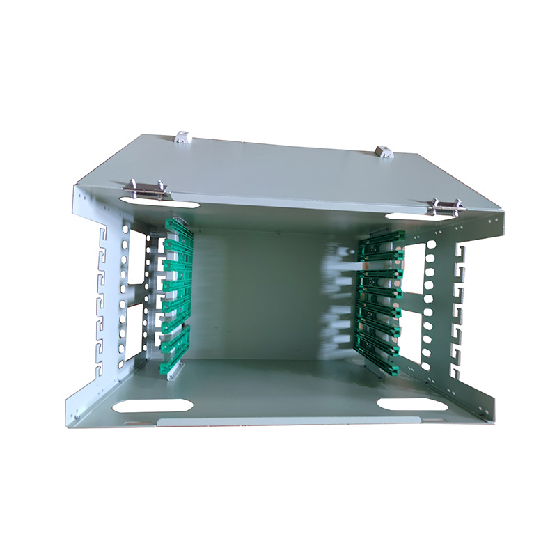 12-144 Core ODF Fiber Optic Distribution Frame Fully Equipped Pull-Out Rack Optical Cable Fusion Terminal Box (FC/SC/LC/ST Interface)