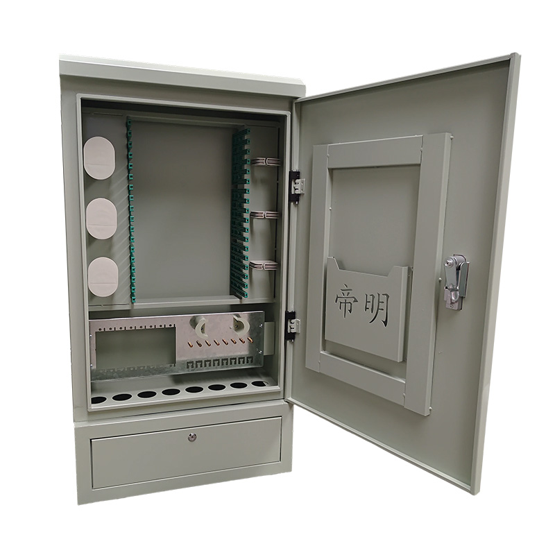 Outdoor Floor-Standing Optical Cable Junction Box (288-1152 Core) Three-Four Network In One Double Door Full/Empty Box Optional