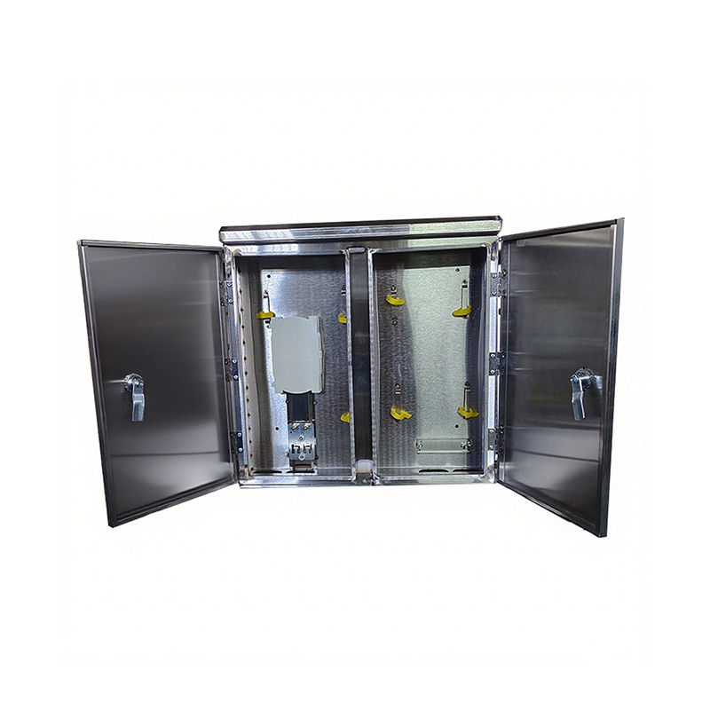 48-Core Stainless Steel Waterproof Fiber Optic Splitter Box (Left And Right Models) FTTH Corridor Optical Splitter 12-96 Cores Multiple Specifications