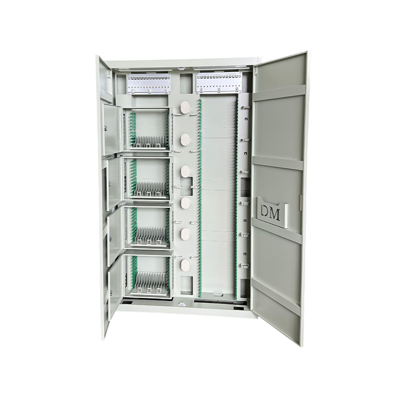 Four-Network Fiber Optic Distribution Frame