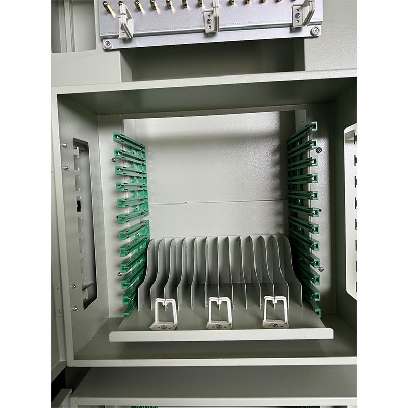 Four-Network Fiber Optic Distribution Frame