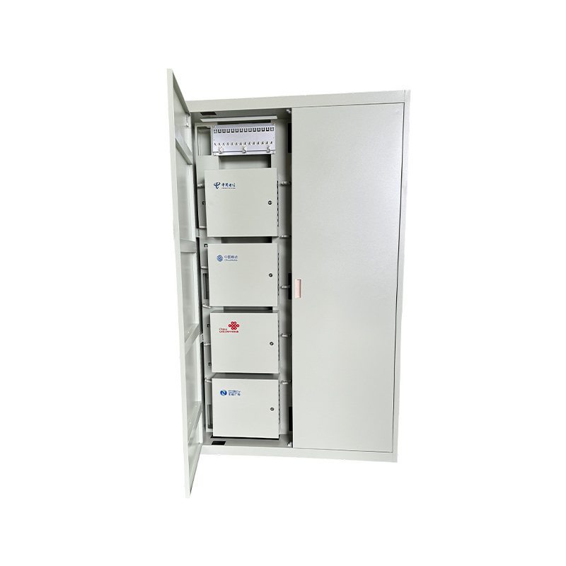 Four-Network Fiber Optic Distribution Frame