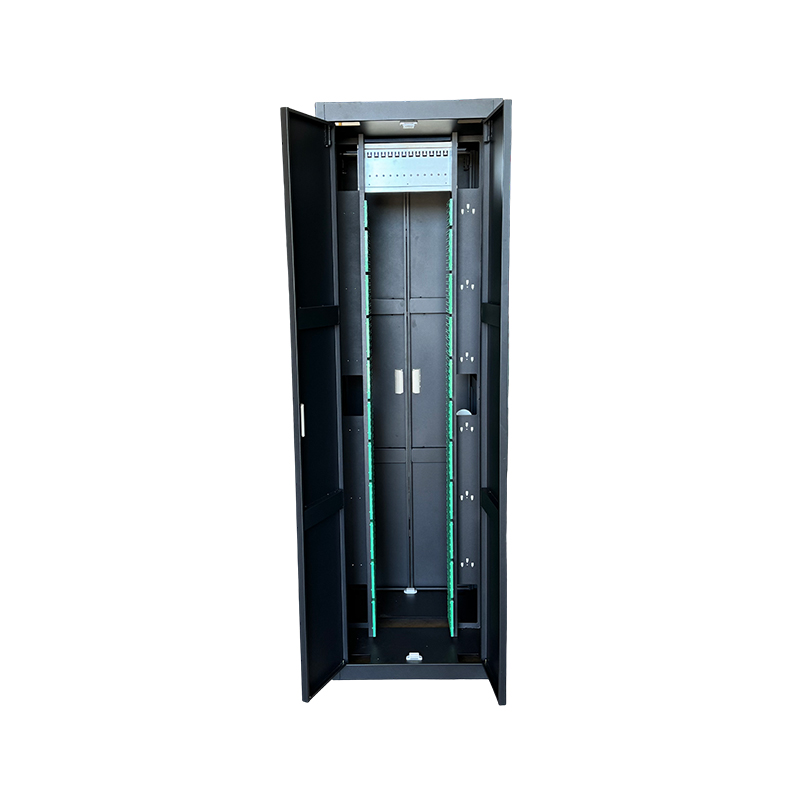 Black Front And Rear Door 720 Core ODF Fiber Optic Wiring Cabinet