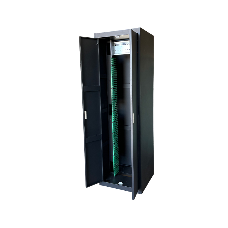 Black Front And Rear Door 720 Core ODF Fiber Optic Wiring Cabinet