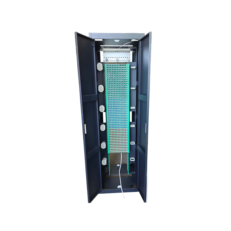 Black Front And Rear Door 720 Core ODF Fiber Optic Wiring Cabinet