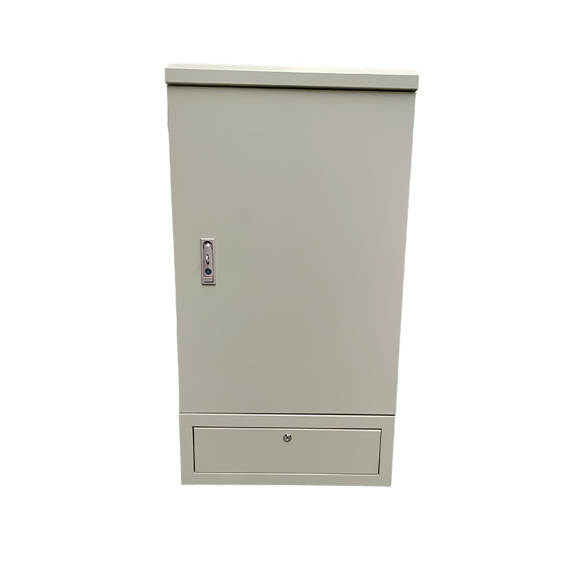 How can the internal optical cables of an outdoor floor-standing optical cable junction box be protected from damage when subjected to external impact?